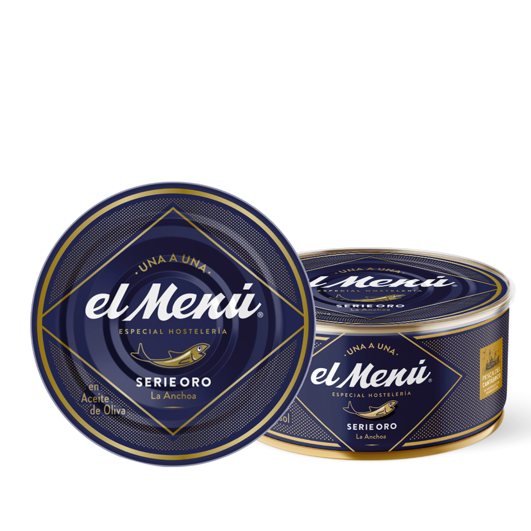 El Menú Cantabrian anchovy fillets in gold series olive oil 550 g