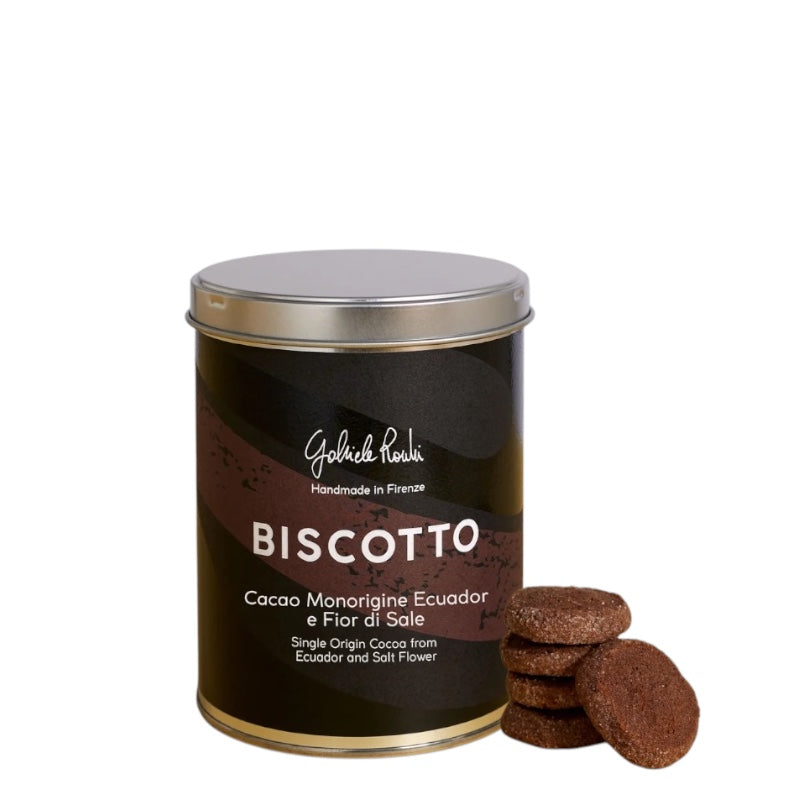 Gabriele Rocchi Biscotto Cacao monorigine Ecuador con Soffi di Sale di Trapani 300 g - squisitoo