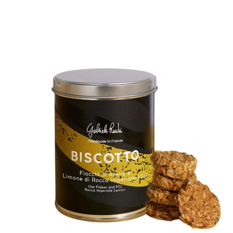 Gabriele Rocchi Biscotti Fiocchi di Avena e Limone di Rocca Imperiale IGP 300 g - squisitoo