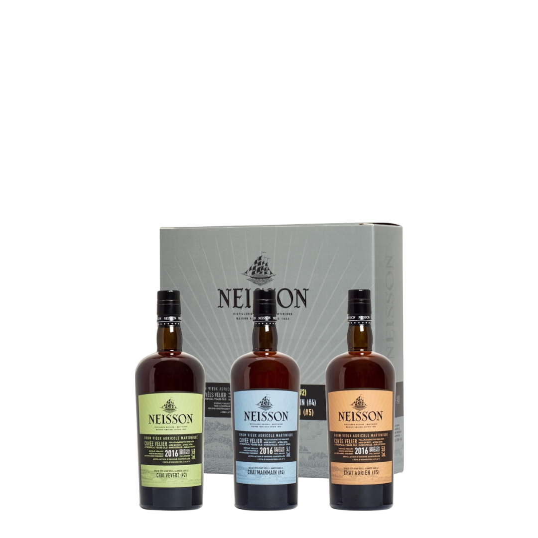 Rum Neisson Trois Chais Mainmain-Vevert-Adrien 2016 Cuvèes Velier Box 3 bott. 20 cl