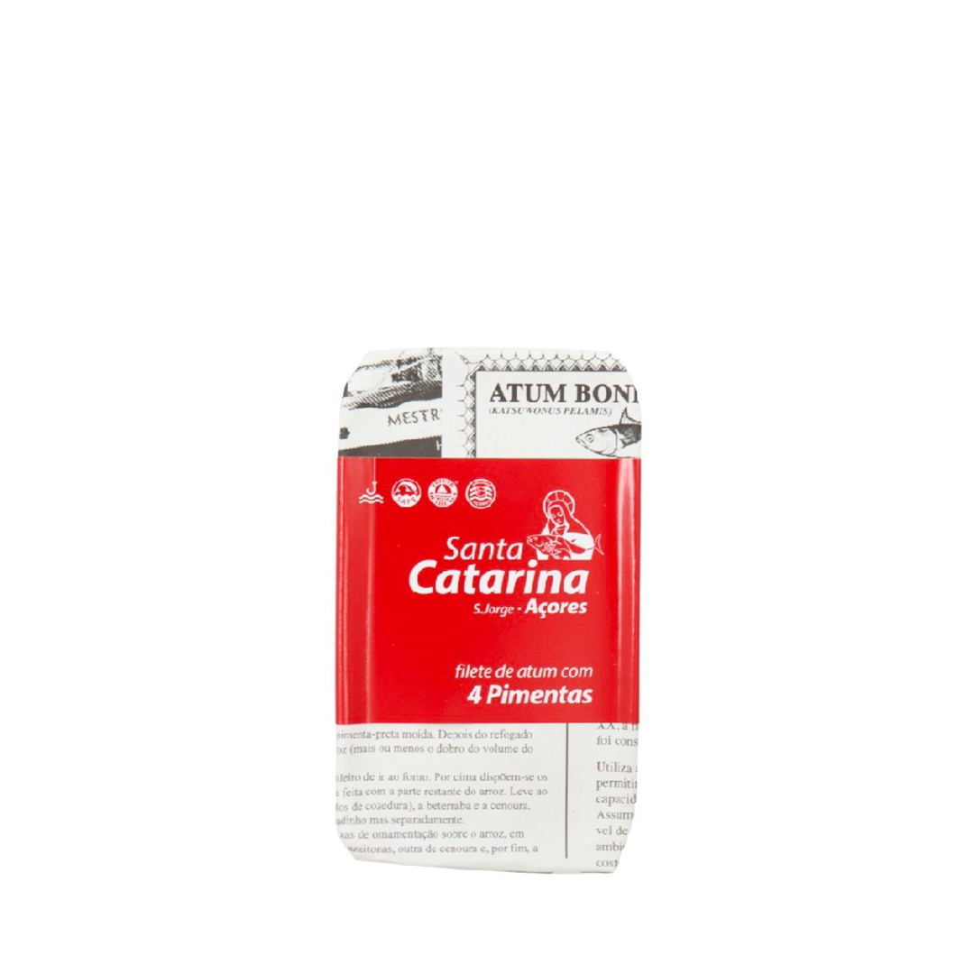 Santa Catarina filetti di tonno ai 4 pepi in olio di oliva 120 g - squisitoo