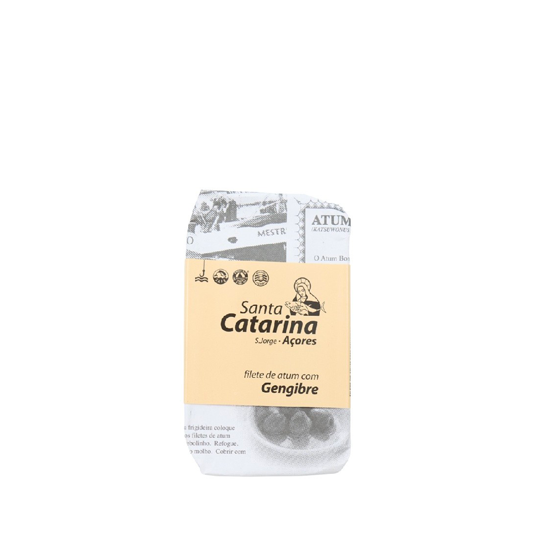 Santa Catarina filetti di tonno allo zenzero in olio di oliva 120 g - squisitoo
