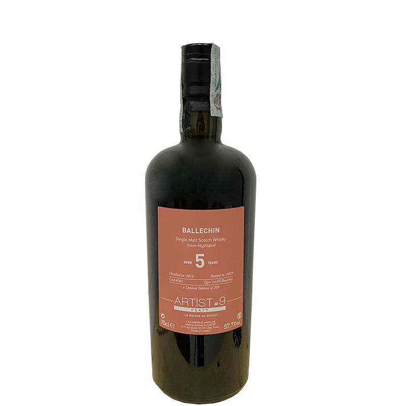Whisky LMDW Ballechin 2010 over 5 Years Old Cask N.301 Artist N.9 70 cl