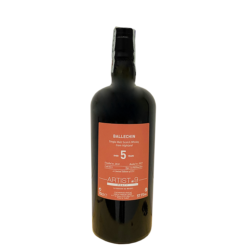 Whisky LMDW Ballechin 2010 over 5 Years Old Cask N.311 Artist N.9 70 cl