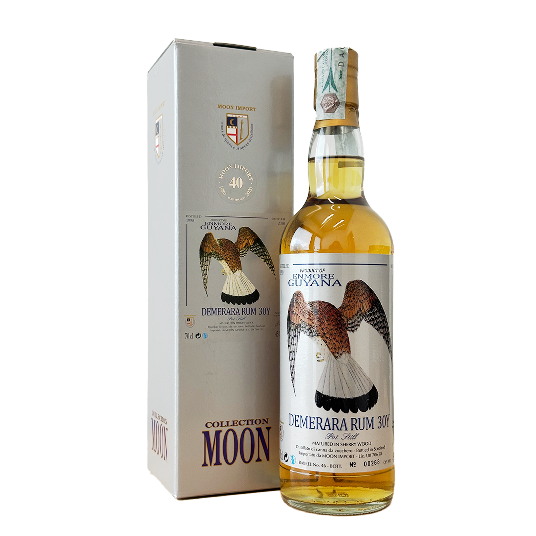 Rum Collection Moon Demerara Guyana 1990 pot stil 30 Years Old 70 cl