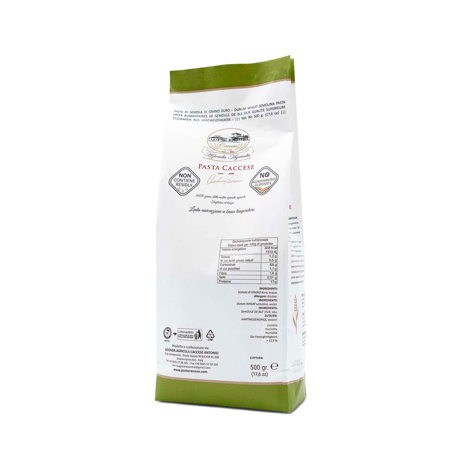 Caccese Paccheri rigati Pasta 500 g - squisitoo