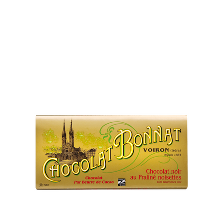 Bonnat Noir au Praliné noisettes chocolate bar 100 g