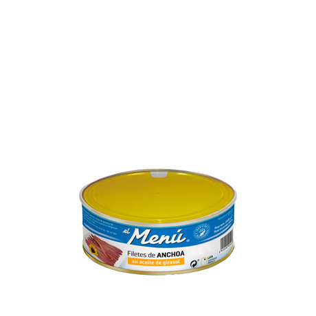 El Menù anchovy fillets in sunflower oil 515 g