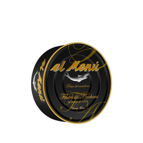 El Menú Cantabrian anchovy fillets in gold series olive oil 550 g