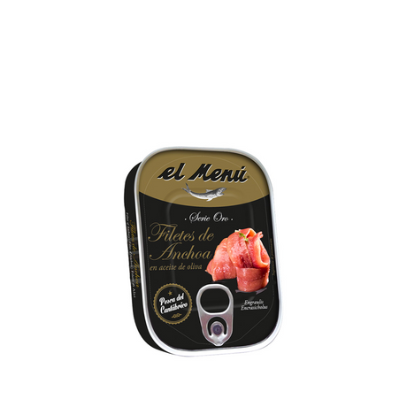 El Menú Cantabrian anchovy fillets in olive oil gold series 74 g 