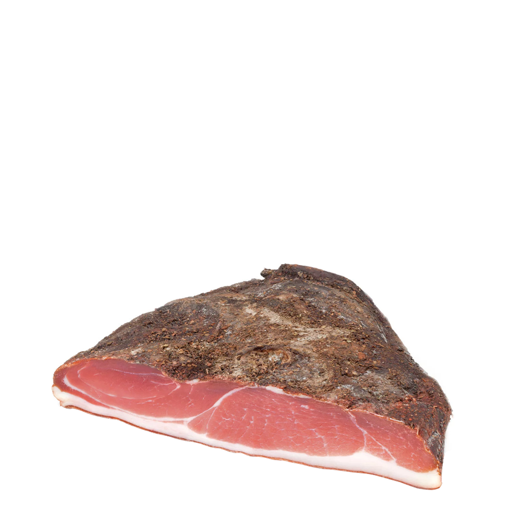 Koflers Speck Cuore, affumicato e stagionato 6 mesi, mezza baffa 2,2 kg ca.