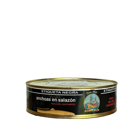 Lotamar Cantabrian anchovies in salt black label 2.5 kg