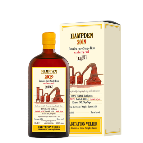 Rum Hampden LROK 2019 Ex-Sherry Cask Habitation Velier 70 cl