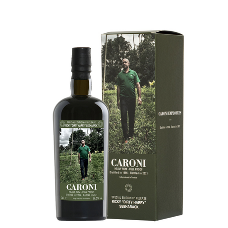 Rum Caroni Employees 6th Release 25 Years Old  1996 Ricky "Dirty Harry" Seeharack 70 cl