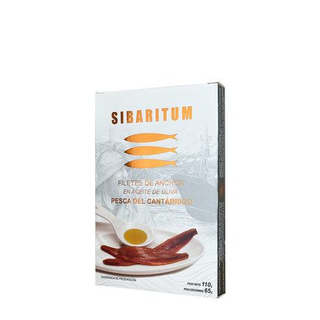 SIBARITUM 14/16 Filetti di acciughe del Cantábrico in olio di oliva 110 g