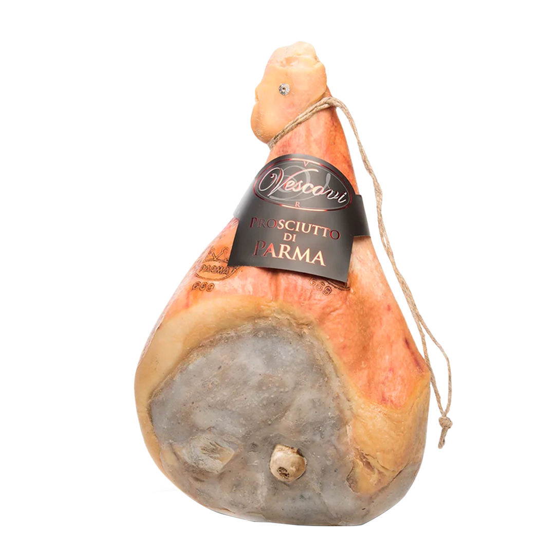 Salumificio Vescovi Prosciutto Crudo di Parma stagionato 20 mesi intero con osso 10/11 kg