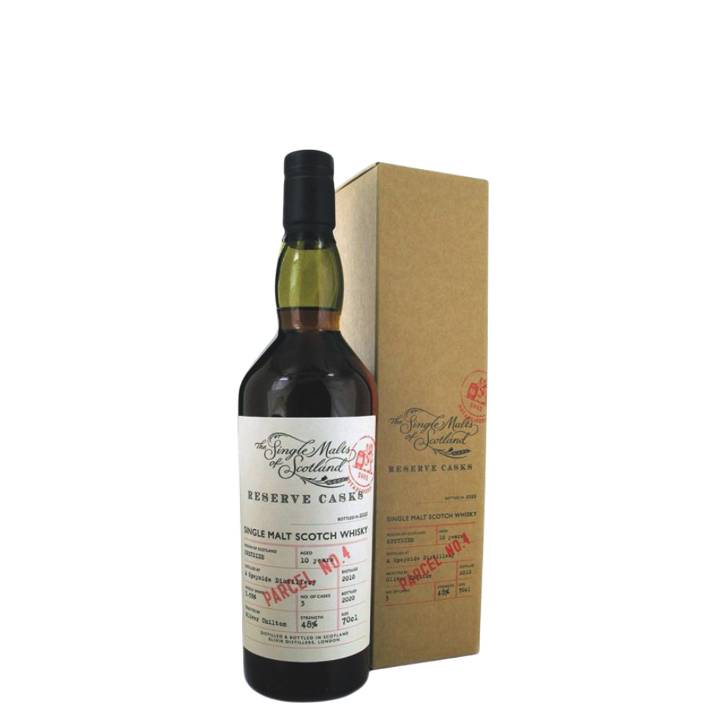 Whisky Elixir Distillers Speyside 2010 10 Years Old Reserve Casks Parcel N.4 70 cl