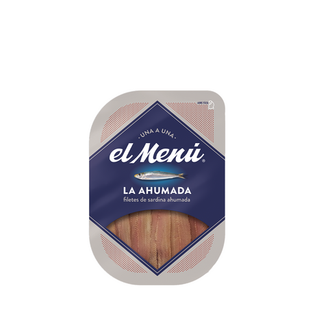 El Menù Beechwood smoked sardine fillets in sunflower oil 130 g