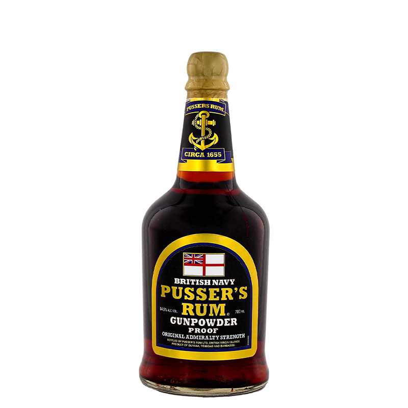 Rum Pusser's British Navy Rum Gunpowder Proof 70 cl