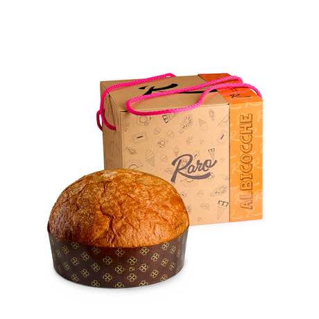 Raro Panettone con albicocche semicandite al naturale 750 g