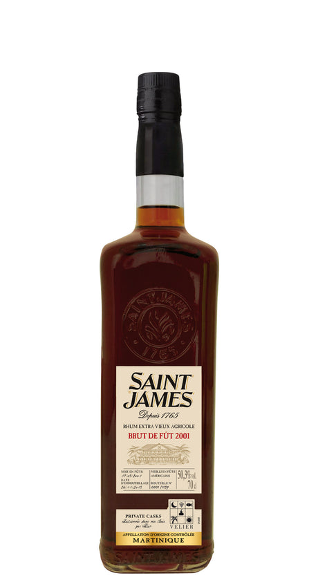 Rum Saint James 2001 17 Years Old Brut de Fut Private Cask 70 cl